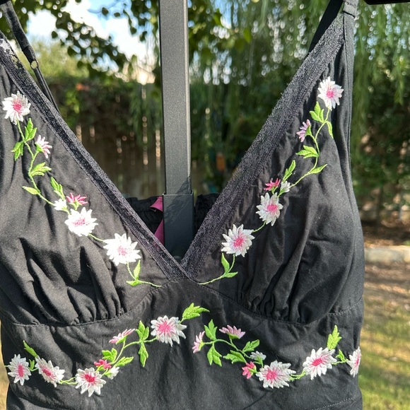 Betsy Johnson Embroidered Pajama Set-M!-RARE - Picture 3 of 6